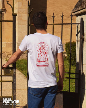 T-Shirt : "Secret Festayre" - Blanc - Femme