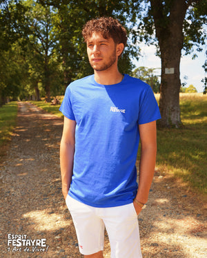 T-Shirt : "Ambiance Feria" - Bleu - Homme
