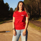 T-Shirt : "Ambiance Feria" - Rouge - Femme