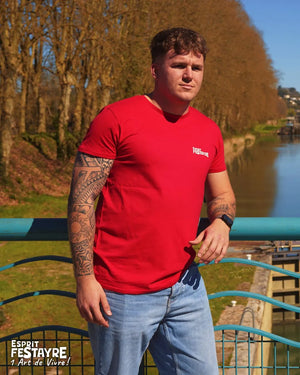 T-Shirt : "Ambiance Feria" - Rouge - Homme