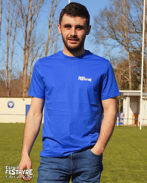 T-Shirt : "un Art de Vivre !" - Bleu