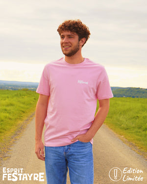 T-Shirt : "Festayres comme Cochons" - Rose - EDITION LIMITE