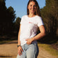 T-Shirt : "Route du Festayre" - Blanc - Femme