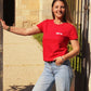 T-Shirt : "Secret Festayre" - Rouge - Femme