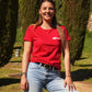 T-Shirt : "Festayres comme Cochons" - Rouge - Femme