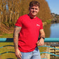 T-Shirt : "un Art de Vivre !" - Rouge - Homme