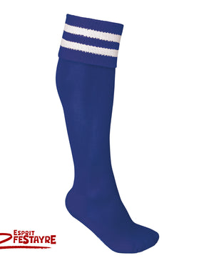Chaussettes "Rayées" unisexe - Bleu/Blanc