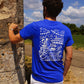 T-Shirt : "Ambiance Feria" - Bleu - FEMME