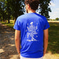 T-Shirt : "Route du Festayre" - Bleu - Femme
