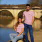 T-shirt : "Marinière" - Blanc & Rouge - Homme
