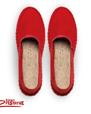 Espadrilles unisexes - Rouge